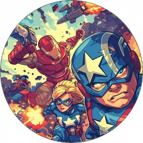 Jedlý papier Avengers hrdinovia 19,5 cm - Pictu Hap - Pictu Hap