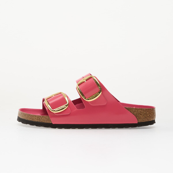 Tenisky Birkenstock Arizona Big Buckle Natural Leather Patent Women High-Shine Fuchsia Tulip EUR 40