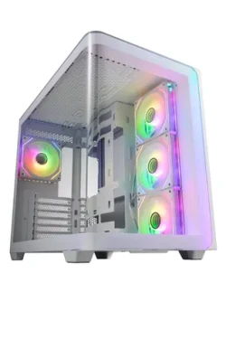 Fortron FSP M580-WA biela / Skriňa / Midi Tower / ATX bez zdroja / 4X ARGB / priehľadná bočnica (POC0000255)
