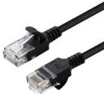 MicroConnect čierna / Patch kábel / Cat 6 U/UTP Slim / RJ45-RJ45 / 3 m (V-UTP603S-SLIM)