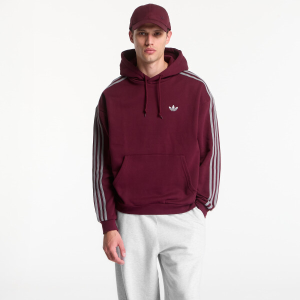 Mikina adidas Adicolor Classics 3-Stripes Hoody Maroon L