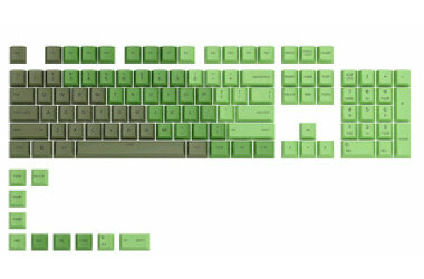 Glorious vymeniteľné klávesy GPBT US Olive / 114 ks / US layout / Cherry MX(+) (GLO-KC-GPBT-O)