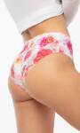 Julimex Peony Cheekie Brasil nohavičky S-XL bílé květy S
