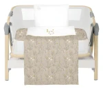 KikkaBoo Secret Garden Beige / Posteľná sada do postieľky / 3 ks / 50×85 cm (41101030195KB)