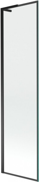 MEXEN/S - Next L vaňová zástena FIX 50 x 150, čierna vzor, čierna 895-050-000-03-70-70