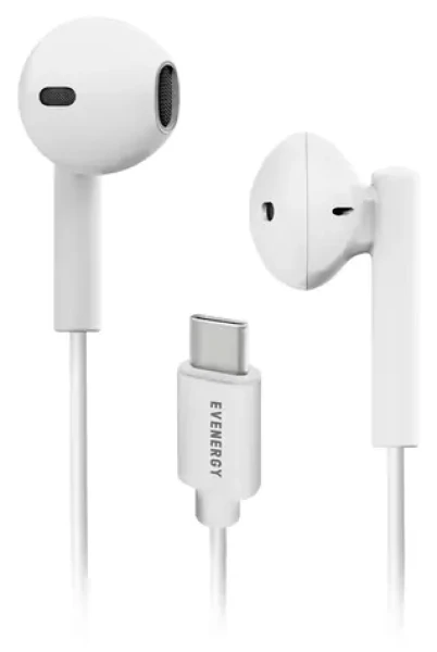 SBS Evenergy biela / Slúchadlá / Semi in-ear / USB-C