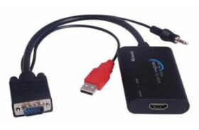 PremiumCord VGA+audio elektronický konvertor na rozhraní HDMI (8592220011062)