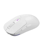 LORGAR MSA10W biela / bezdrôtová herná myš / USB-C / 2.4GHz / Bluetooth 5.3 / 12000 DPI (LRG-MSA10W-WH)