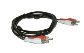 MicroConnect Stereo kábel 2x RCA (M) - 2x RCA (M) 10m čierna (AUDCC10)