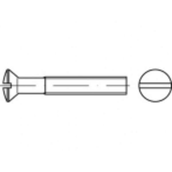 TOOLCRAFT TO-5452806 skrutky so zápustnou šošovkovou hlavou M8 35 mm drážka mosaz 100 ks; TO-5452806