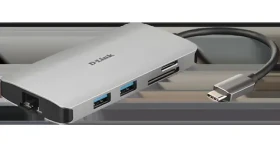 D-Link DUB-M810 / USB-C hub / 8v1 / HDMI 4K / Gigabit Ethernet / čítačka kariet / PD 100W (DUB-M810)