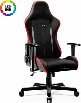 Diablo Chairs Fotel gamingowy LED Diablo X-Starter: Čierny