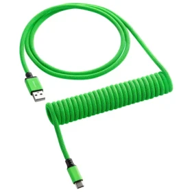 CableMod Classic Coiled Keyboard Cable USB-C - USB-A 1.5m Viper Green / Kábel pre klávesnicu (CM-CKCA-CLG-KLG150KLG-R)