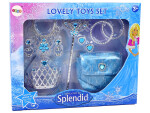 Mamido Sada pre Malú Princeznú Koruna Karneval Modrá + Doplnky