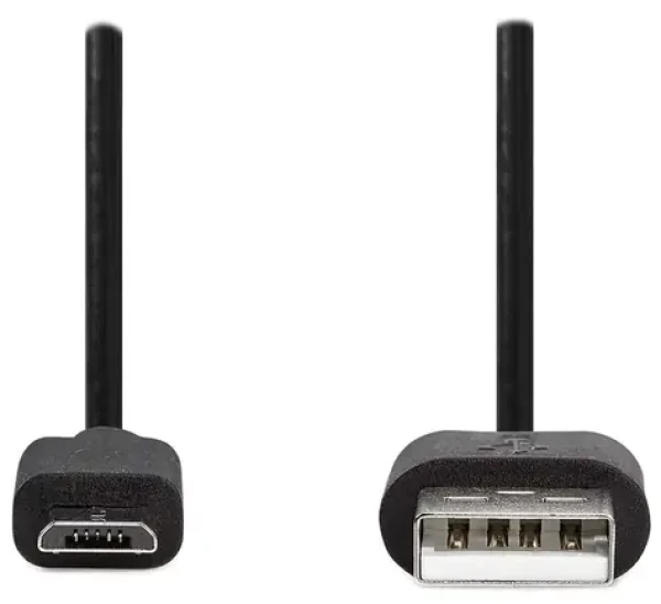 Nedis USB-A - Micro-B 3 m čierna / Kábel / USB 2.0 (CCGB60500BK30)