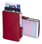 Kožená mini peňaženka Mondraghi Silhouette Classic Deer Red