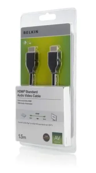 Belkin HDMI / Kábel / Audio/Video / 4K/UltraHD / 1,5 m (F3Y017BT1.5MBLK)
