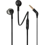 JBL T205 čierna / slúchadlá s mikrofónom / 3.5mm jack (JBL T205BLK)