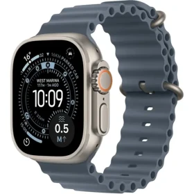 Apple Watch Ultra 3 (2025) GPS+Cellular 49mm Titanové telo - Modrý oceánsky remienok / 130-200mm (MEWH4QC/A)