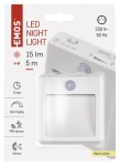 Emos P3319 / LED nočné svetlo / do zásuvky 230V / PIR čidlo / fotosenzor / vypínač / 15 lm (1456000160)