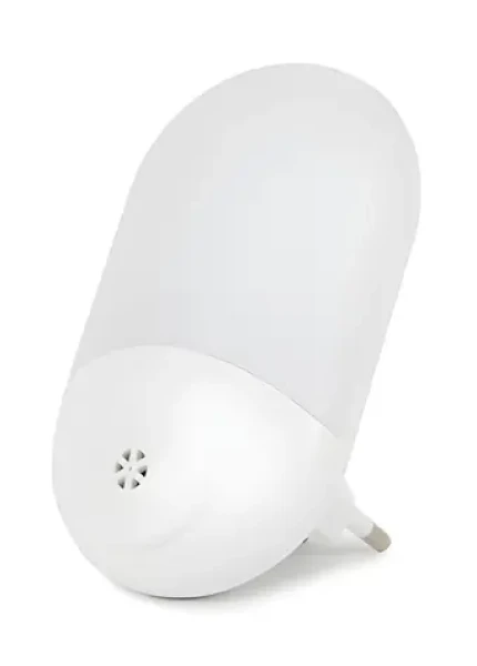 Entac nočná LED svetielko biela / Nočné svetlo so svetelným senzorom / 0,7 W / 3000 K / 220-240 V (ENL-0.7W-DS)