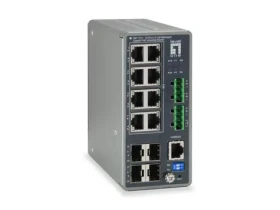 LevelOne IGP-1271 / Priemyselný switch / 8x GE PoE+ / 4X SFP / PoE+ 240 W / Managed L3 (IGP-1271)