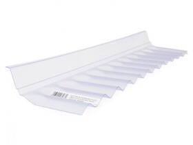 Akrylové napojenie na čelnu stenu (vlna) – Guttagliss Guttagliss, vlna 76 × 18 mm - čirá (1045 x 150 mm (pro PES role i desky))
