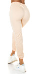 Trendy high-waist jogging pants pink L/XL