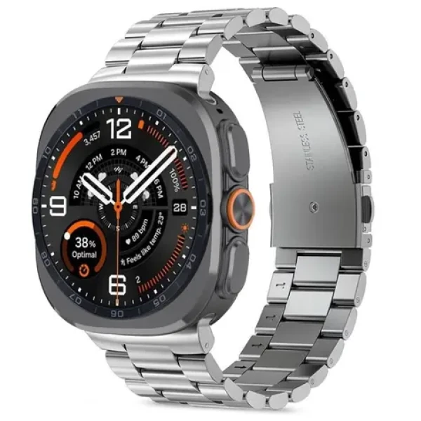 Tech-Protect Stainless Steel strieborná / Remienok / pre Samsung Galaxy Watch Ultra 47mm