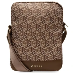 Guess G Cube Stripe hnedá / Taška na tablet / 10" (GUTB10HGCFSEW)