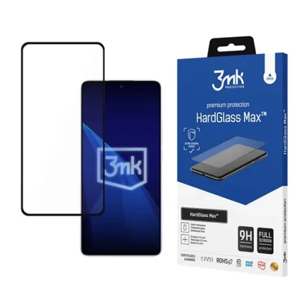 3mk HardGlass Max čierna / Tvrdené sklo / XIAOMI Redmi Note 14 5G (5903108756037)