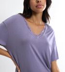 TIMELESS SENSUALITY - Krásna modalová nočná košeľa s čipkou Triumph LILAC 40