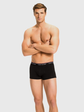 Pánske trenírky 3-PACK STRETCH COTTON LOW RISE TRUNKS 1U87903841990 čierna Tommy Hilfiger