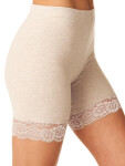 Hot Touch Key LXU 729 1 šortky/reformy s čipkou S-XL tmavě béžová M