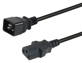 Equip C20-C13 čierna / Napájací kábel / 3 m / 250 V / 16 A (112141)