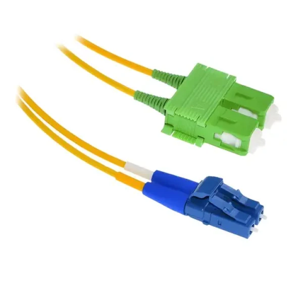 Xtendlan FO patch LC-SC/ APC / Optický patch kábel / 1 m / 9/125 Singlemode / Duplex / G.657.A1 / LS0H (FOP-LCSCA-D-1-9-A1)