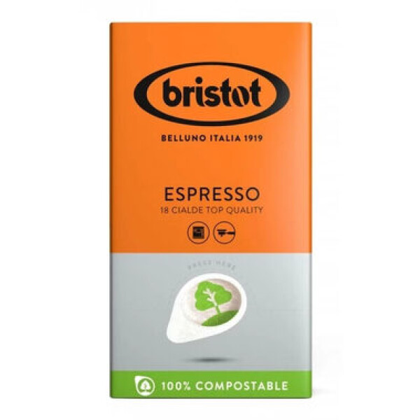 Bristot Espresso ESE podľa 18 ks / ESE podľa / 40% Arabica amp; 60% Robusta (8001681012506)