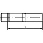 TOOLCRAFT TO-6861318 skrutky závrtné M10 75 mm DIN 938 Ušlechtilá ocel V4A A4 25 ks; TO-6861318