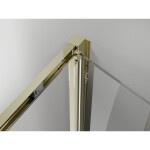 MEXEN/S - Exo sprchovací kút skladacie dvere 90 x 75, transparent, zlato 816-090-075-50-00