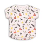 Tričko dievčenské s krátkym rukávom, Minoti, TG BASIC TEE 6, bílá - 68/80 | 6-12m