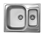 NOVASERVIS - Drez 49x62 1+1/2 s odkvapom a prepadom nerez DR49/62