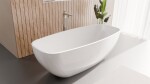 POLYSAN - IPANEMA voľne stojaca vaňa liaty mramor 168x72x49cm, biela 69911