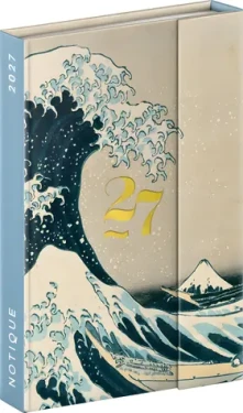 NOTIQUE Katsushika Hokusai 2027 CZ+SK / Týždenný magnetický diár / 11 × 16 cm