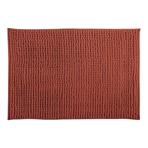 MSV CHENILLE terakota / Kúpeľňová predložka / mikrovlákno / protišmyková / 50 x 80 cm