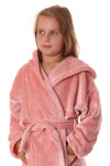 Detský župan Siena s kapucňou 9156 pink pearl - Vestis dětské č.140