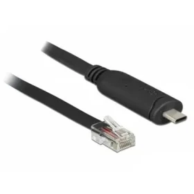 DeLock USB 2.0 Type-C (M) - RS-232 RJ45 (M) 2 m čierna / Adaptér (63912)