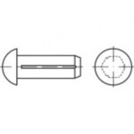 TOOLCRAFT TO-5454648 pologuľatý ryhovaný klinec 2 mm 500 ks; TO-5454648