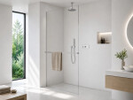 CERANO - Sprchová zástena Walk-in Crystal Ľ/P - 8 mm + polička/držiak na uteráky - bezvzperový systém - chróm, transparentné sklo - 150x200 CER-8050BD6929