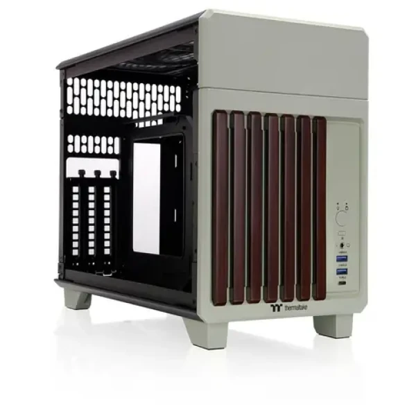 Thermaltake TR100 WS svetlozelená / Mini ITX / 2x USB-A / 1x USB-C / bez zdroja (CA-11A-00SENN-WS)