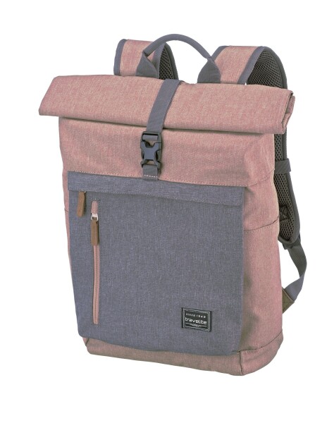 Roll top batoh Travelite Basics Roll-up Backpack Rose